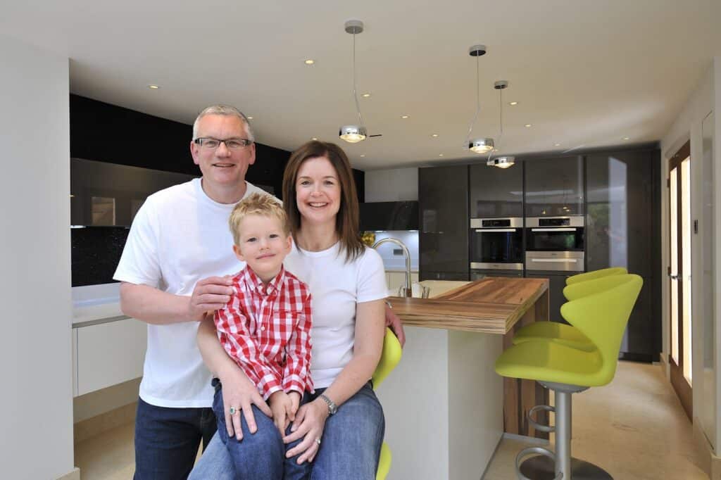 Mr & Mrs Ball - 2012 - White and Grey gloss kitchen