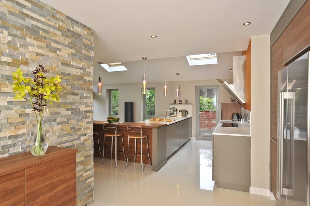 Mr & Mrs Bennett - 2012 - Designer kitchen in Beige grey