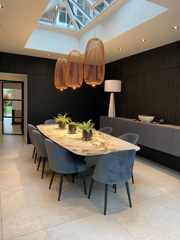 Stone kitchen island