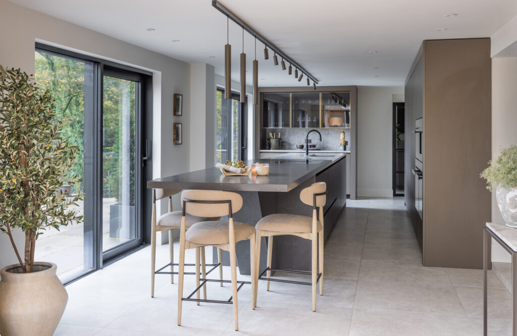 This amazing kitchen over looks the hills of Macclesfield, such a stunning setting for this Eggersmann dream kitchen